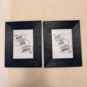 Elegant Navy Picture Frame Set